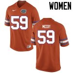 Women's Florida Gators #59 T.J. McCoy NCAA Nike Orange Authentic Stitched College Football Jersey WSO2162KU